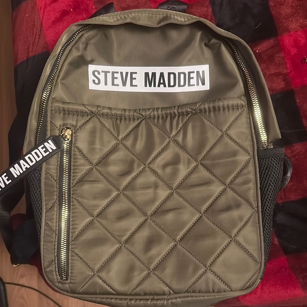 Steve Madden Olive Backpack for Men